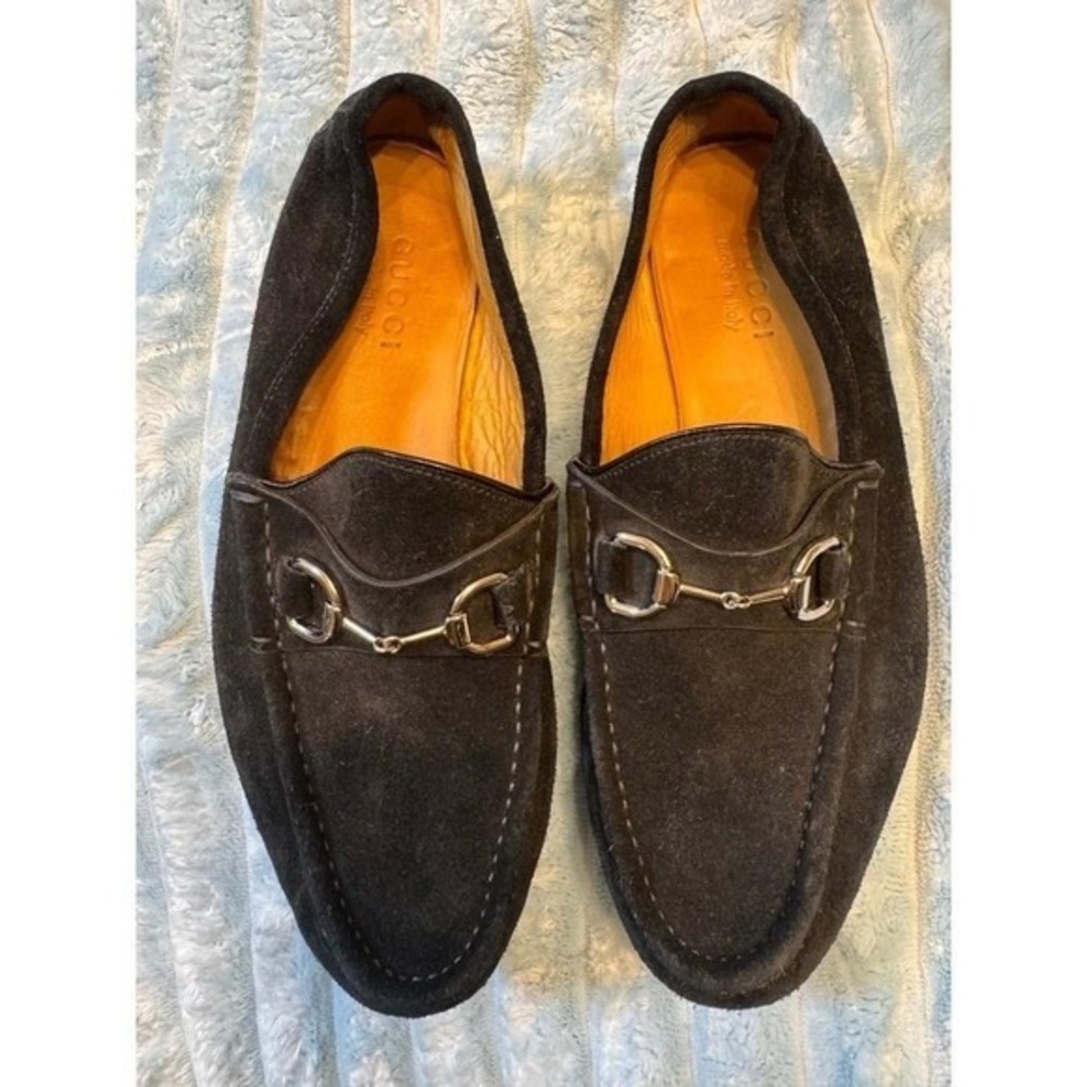 Gucci Loafers Men's Excellent Condition Black Dress Shoes 7 Italian / 7.5 USA - Picture 4 of 17